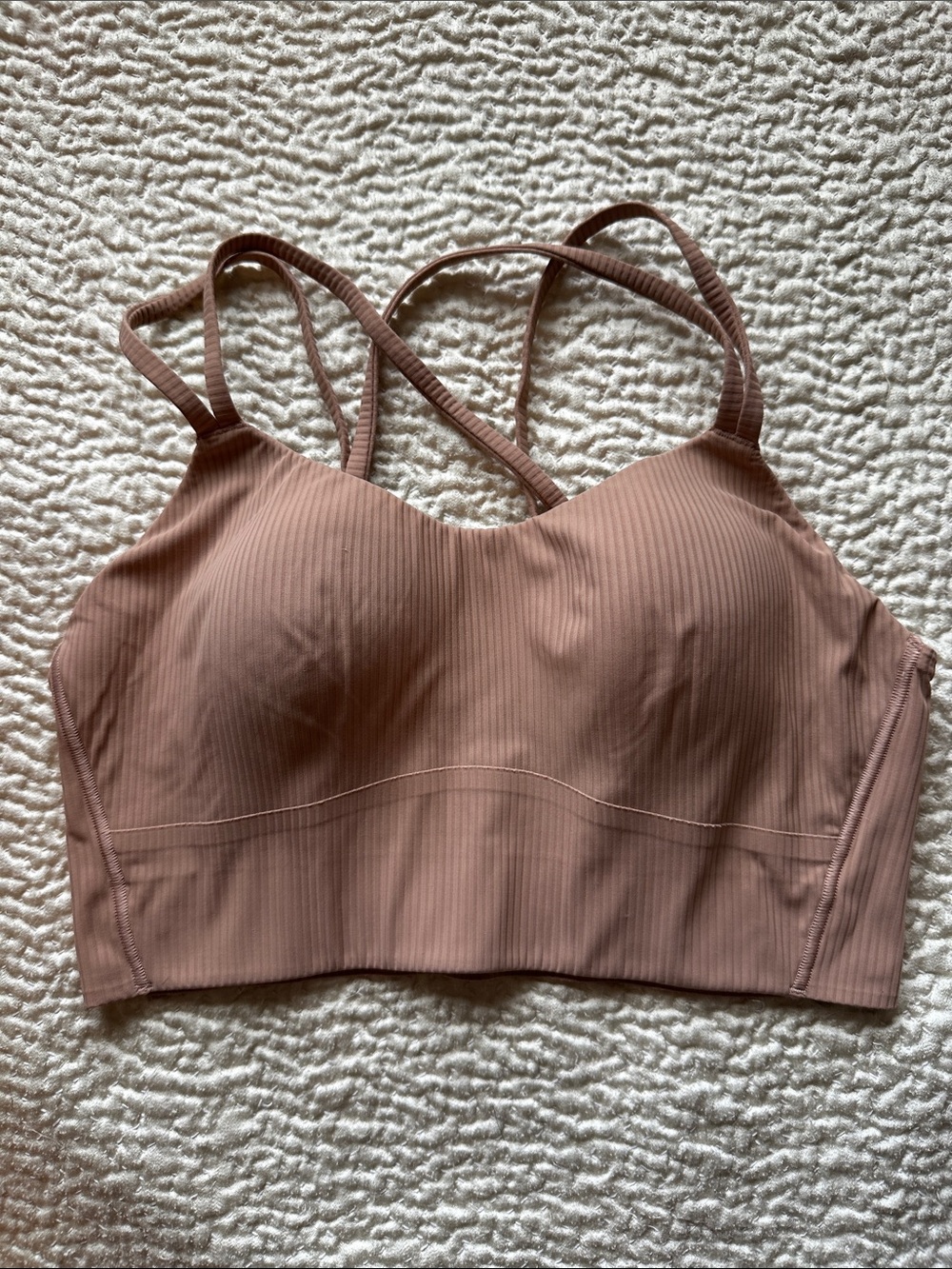 lululemon athletica Tan like a cloud Sports Bra - size 8 - Picture 3 of 4
